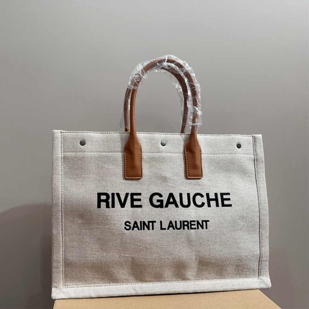 Saint Laurent YSL  Rive Gauche Canvas Tote bag Handbag(Replica)