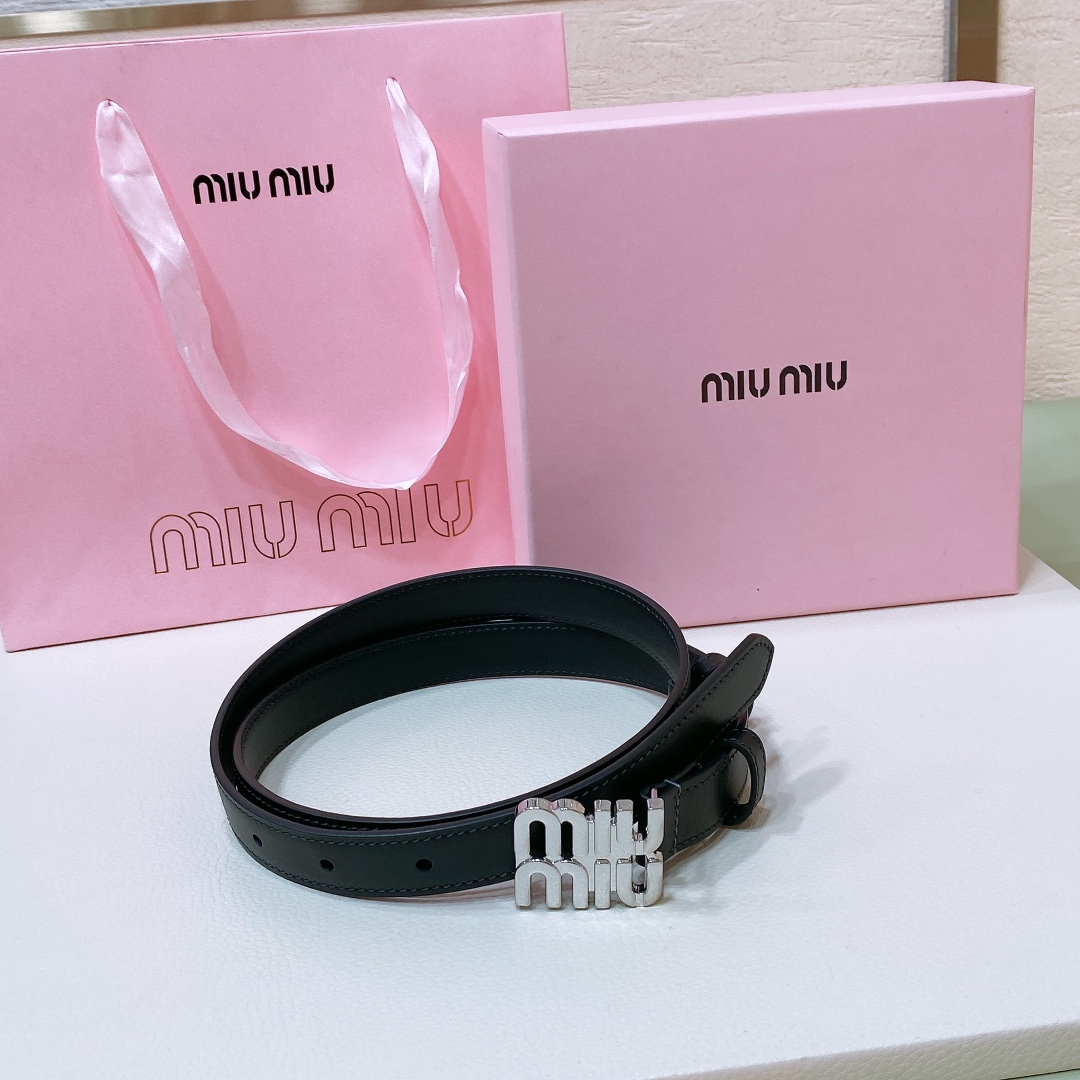 MiuMiu Leather Belts 1:1 Mirror Version