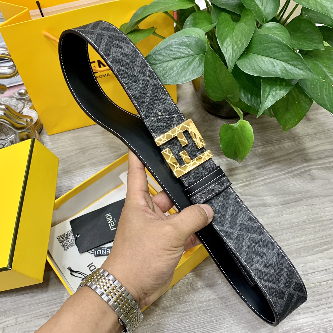 Fendi Leather Belts 1:1 Mirror Version