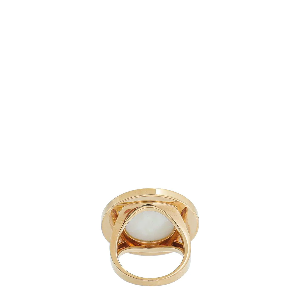 Bvlgari 18K Rose Gold Bvlgari MOP Ring 52