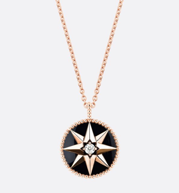 Large Compass Necklace Dupe