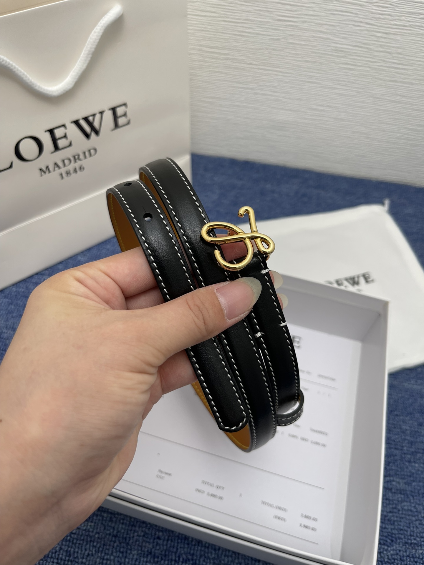 Loewe Leather Belts 1:1 Mirror Version
