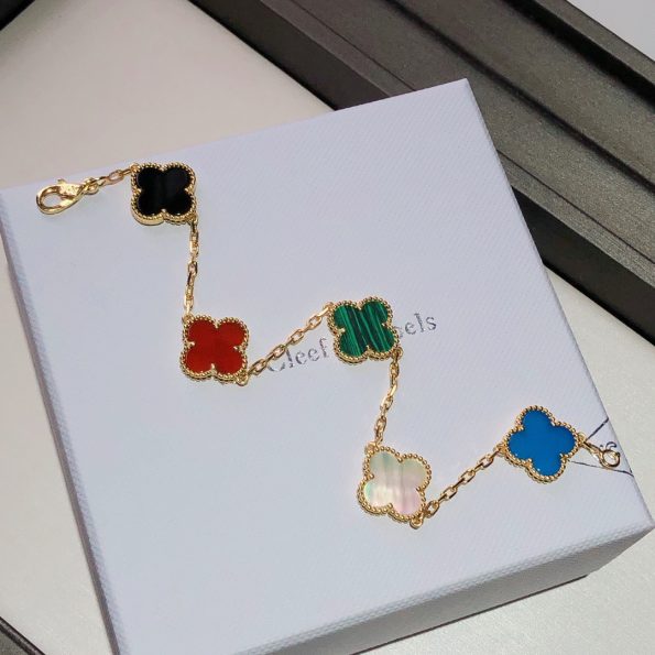 Van Cleef Colorful Rainbow Bracelet Dupe, 5 motifs