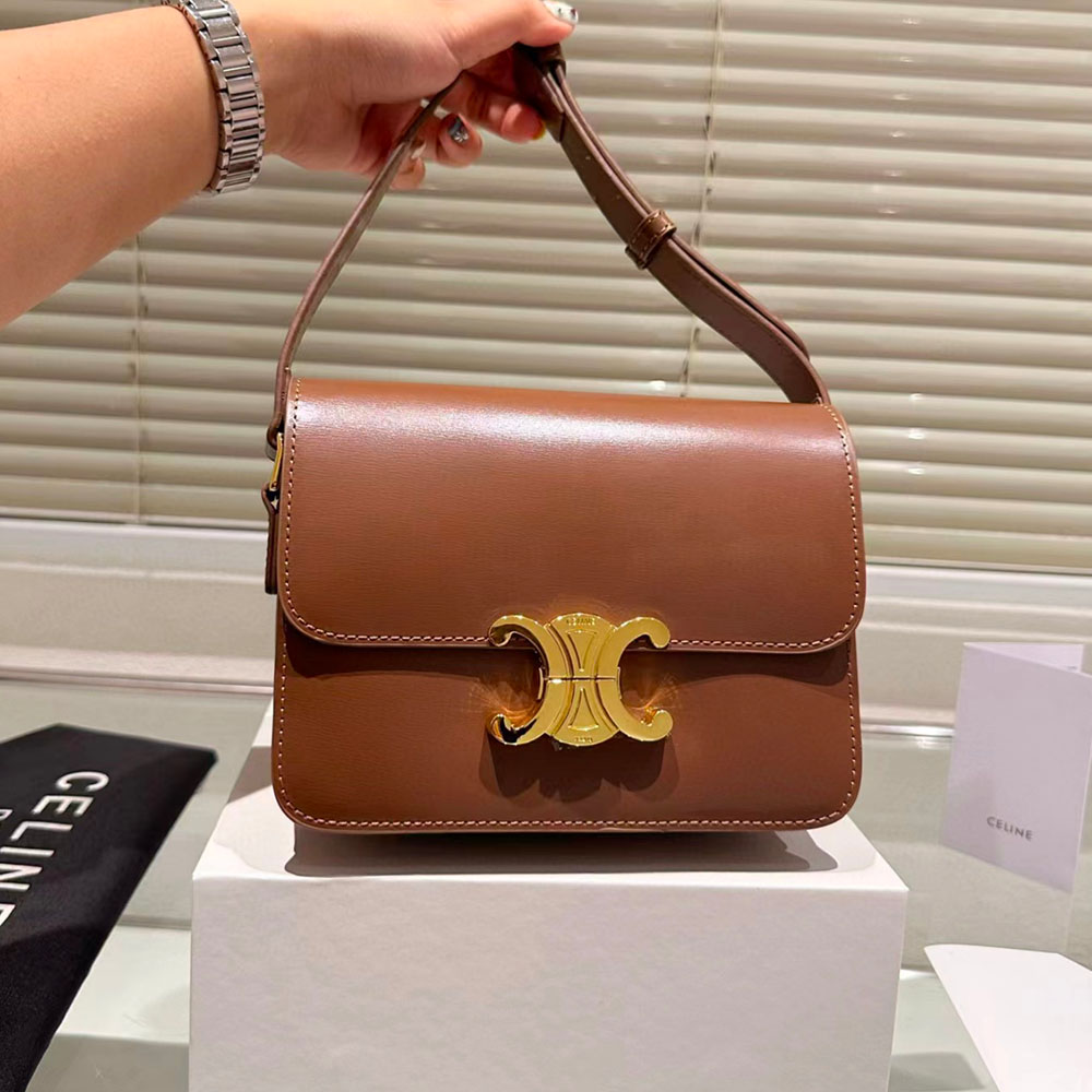 CELINE Triomphe Shoulder Bag Small&Medium(Replica)