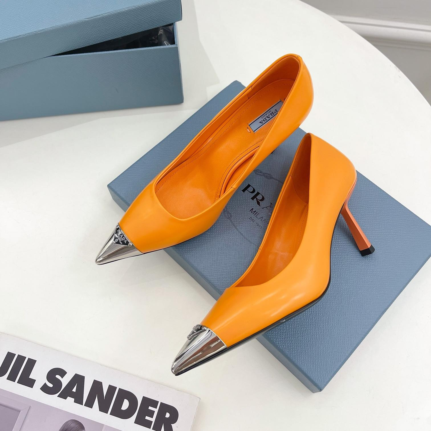 Prada 6.5CM All-in-one Pointy Heel Slide Sandal (Replica)