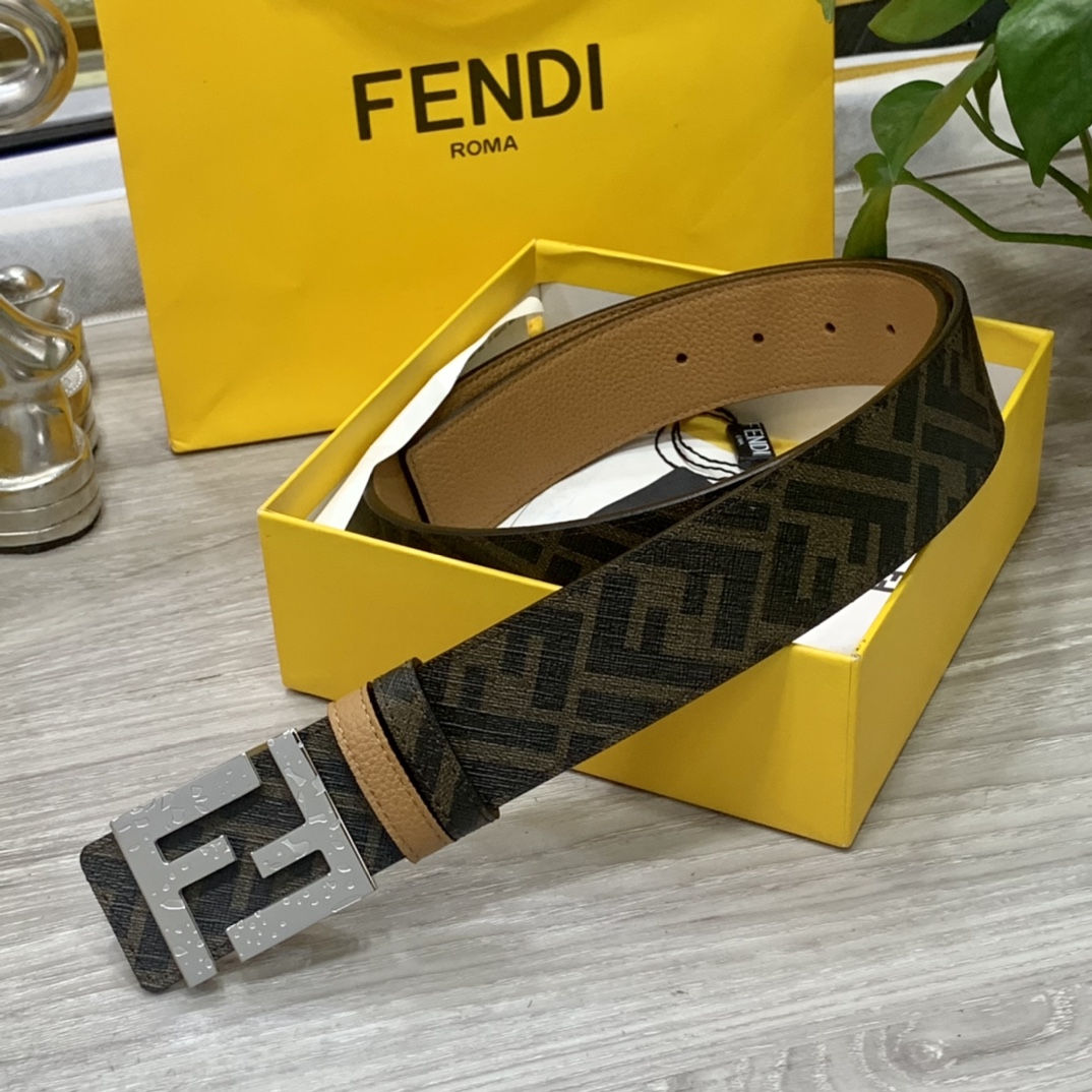 Fendi Leather Belts 1:1 Mirror Version