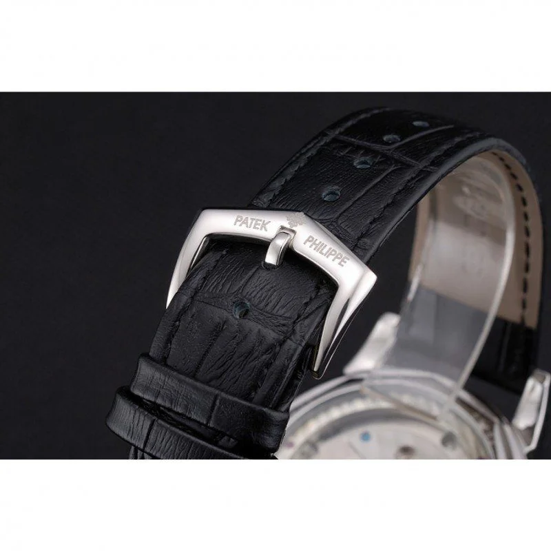 Perpetual Calendar Tourbillon Dial Black 44 mm, Stainless Steel