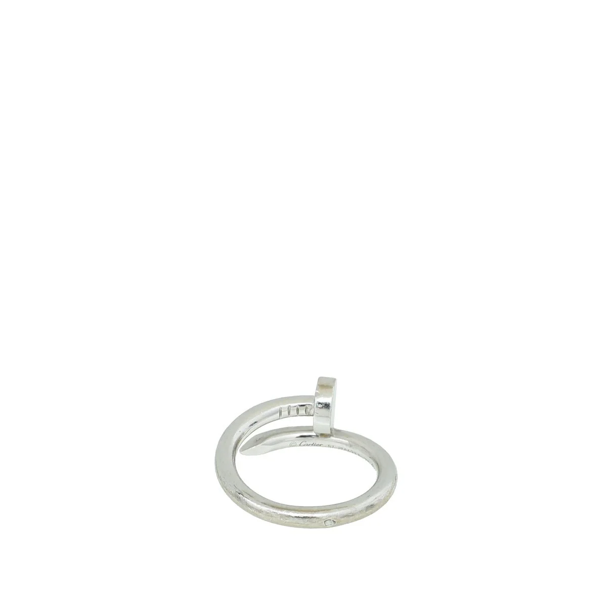 Cartier 18K White Gold Juste Un Clou Ring 57
