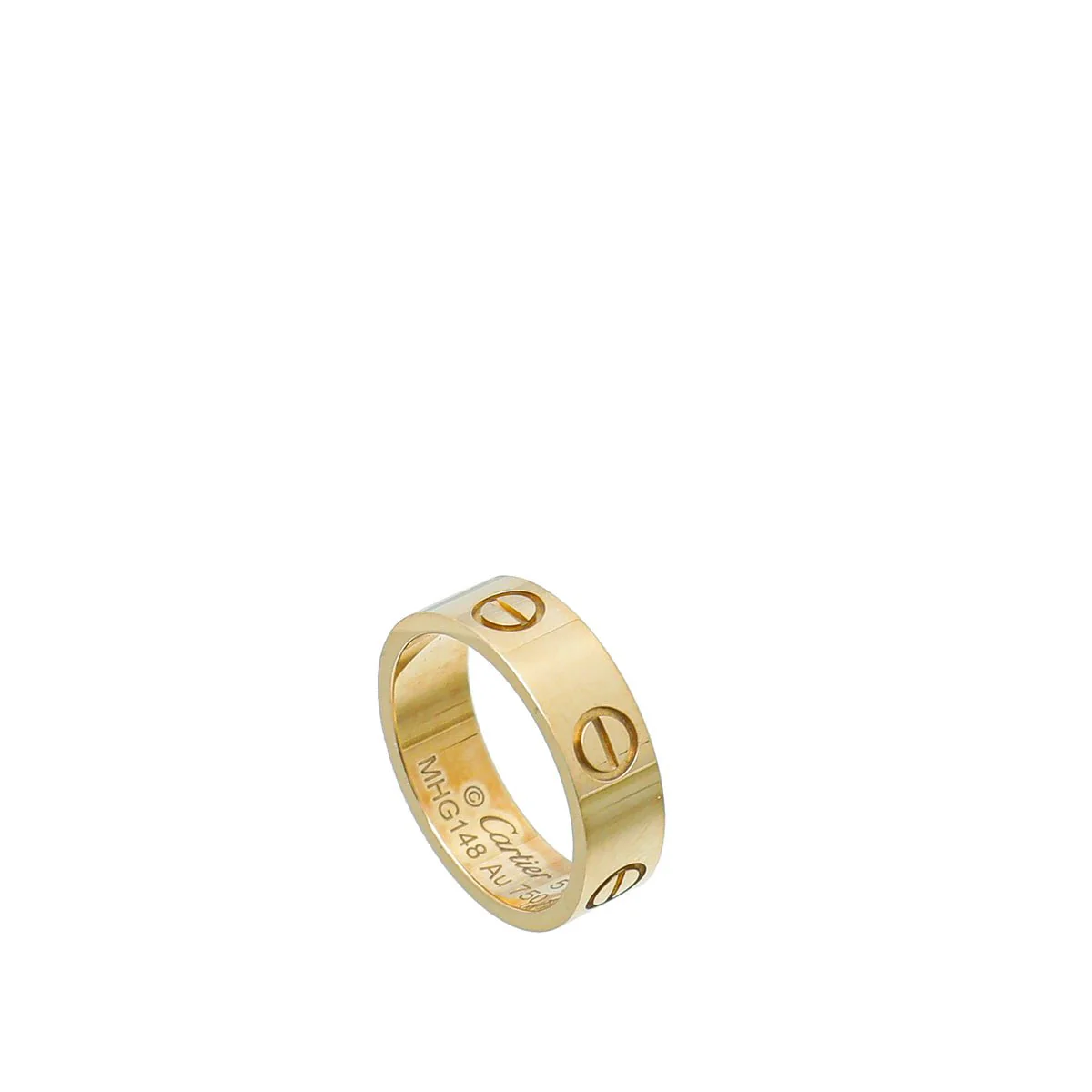 Cartier 18K Yellow Gold Love Wedding Band Ring 51