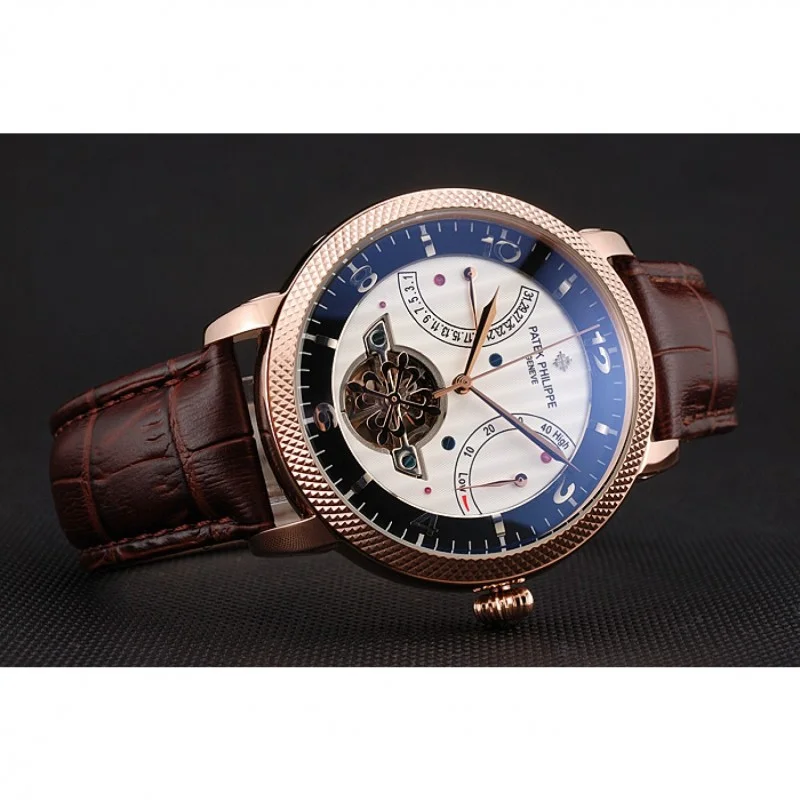 Classic Tourbillon Power Reserve Dial White 45 mm, Rose Gold Plated