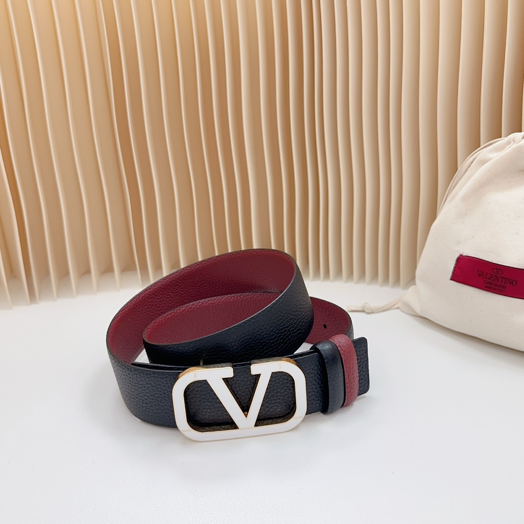 Valentino Leather Belts 1:1 Mirror Version