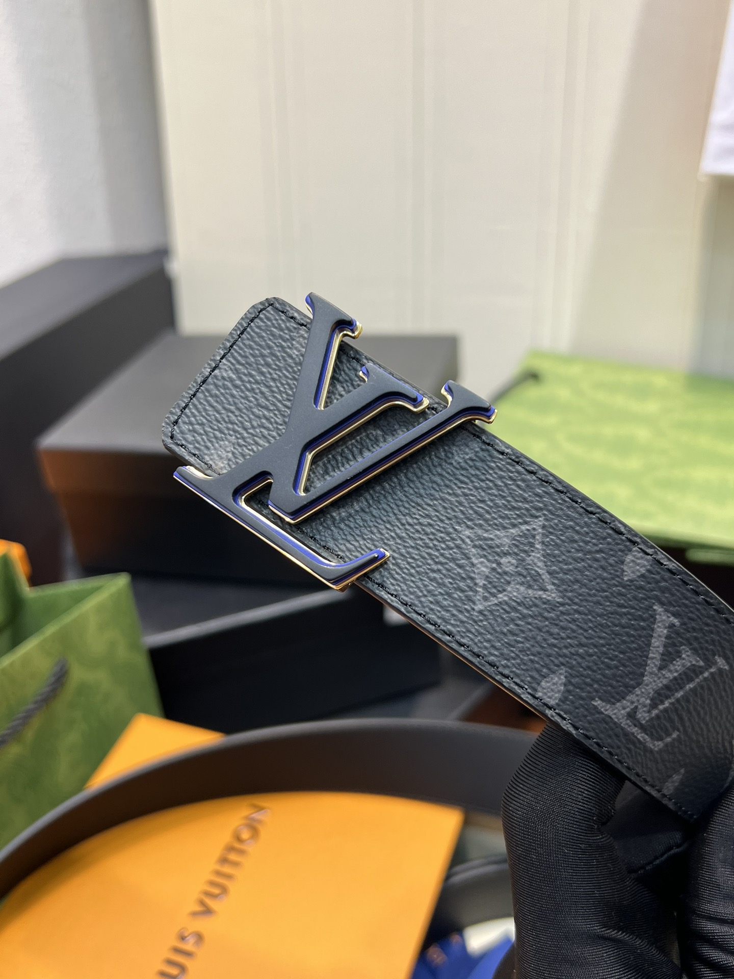 Louis Vuitton LV Leather Belts 1:1 Mirror Version