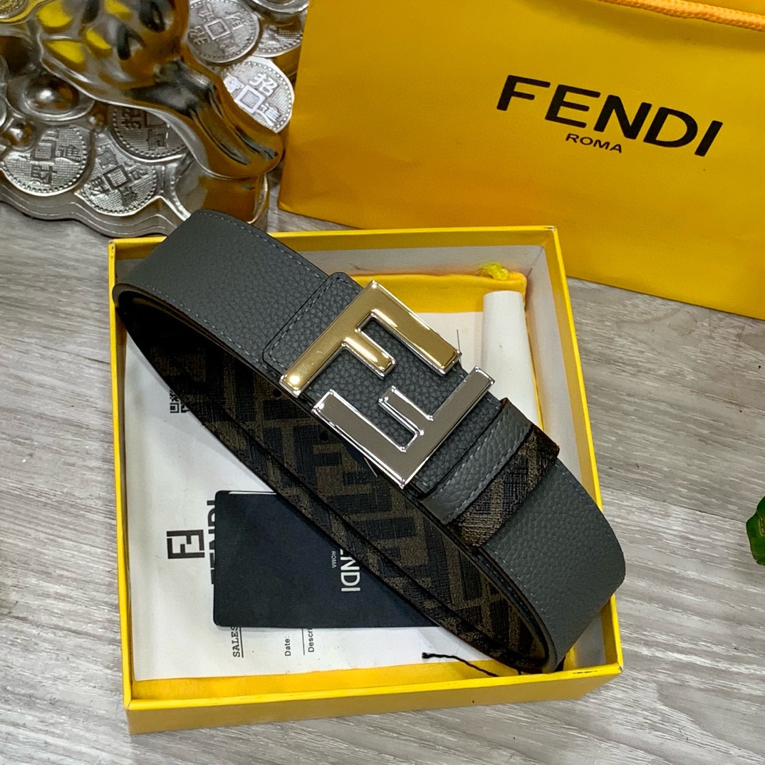 Fendi Leather Belts 1:1 Mirror Version