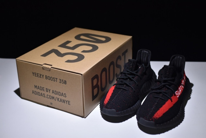 Yeezy Supreme Boost 350 V2 BLACK AND RED