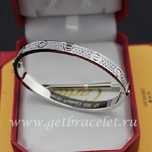 Replica Cartier Love Bracelet White Gold Diamonds N6033601