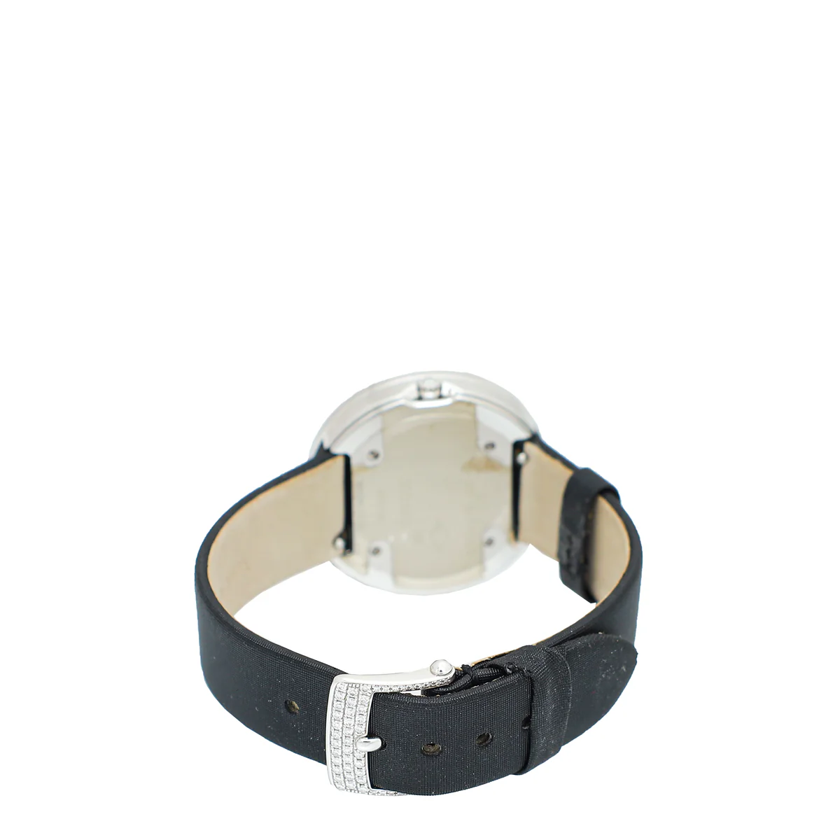 Van Cleef & Arpels 18K White Gold Charms with Diamonds 32mm Quartz Watch