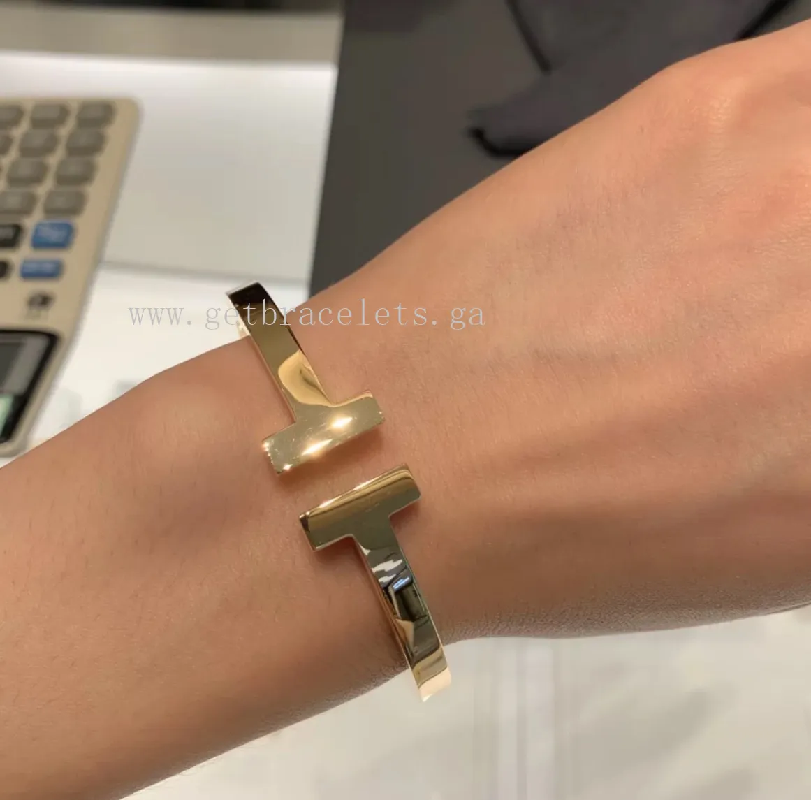 Tiffany T Square Bracelet in Sterling Silver/Rose Gold/Yellow Gold