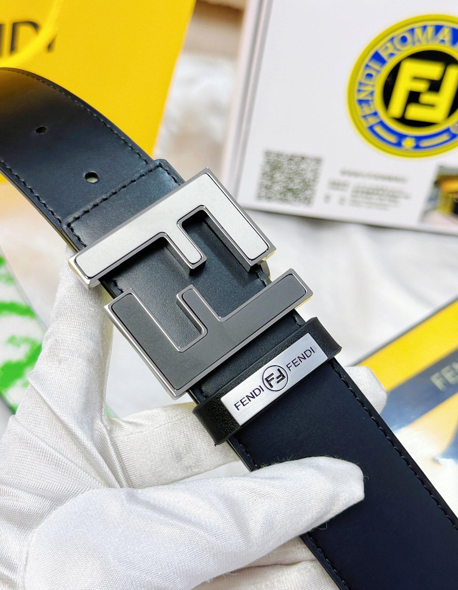 Fendi Leather Belts 1:1 Mirror Version
