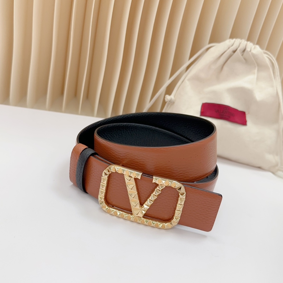 Valentino Leather Belts 1:1 Mirror Version