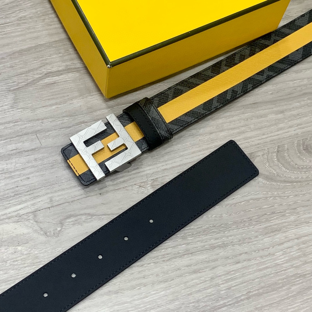 Fendi Leather Belts 1:1 Mirror Version