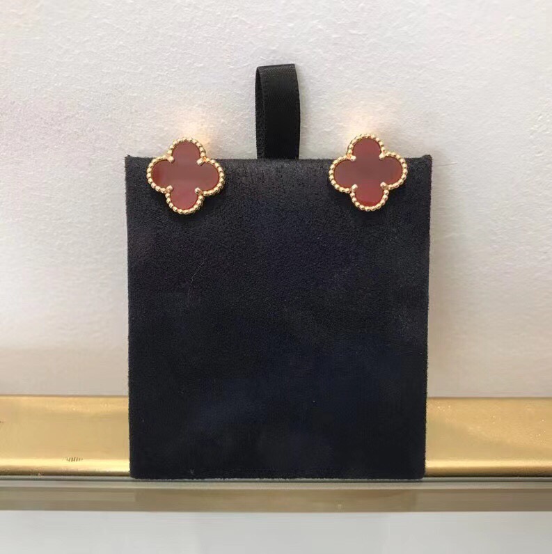 Van Cleef Earrings Dupe, Clover Stud Earrings, Vintage Alhambra earrings Dupe