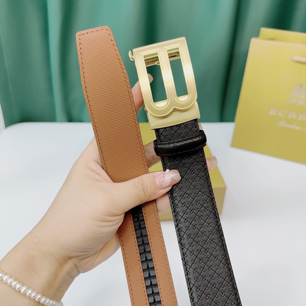 Burberry Leather Belts 1:1 Mirror Version