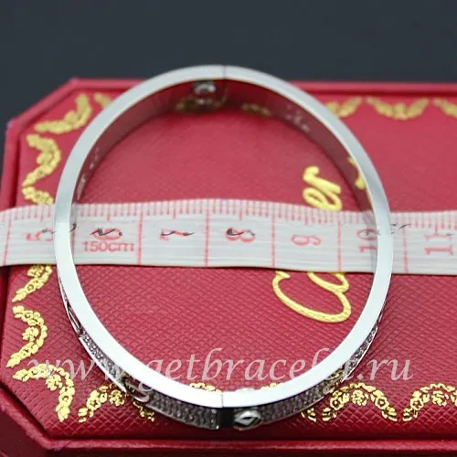 Replica Cartier Love Bracelet White Gold Diamonds N6033601