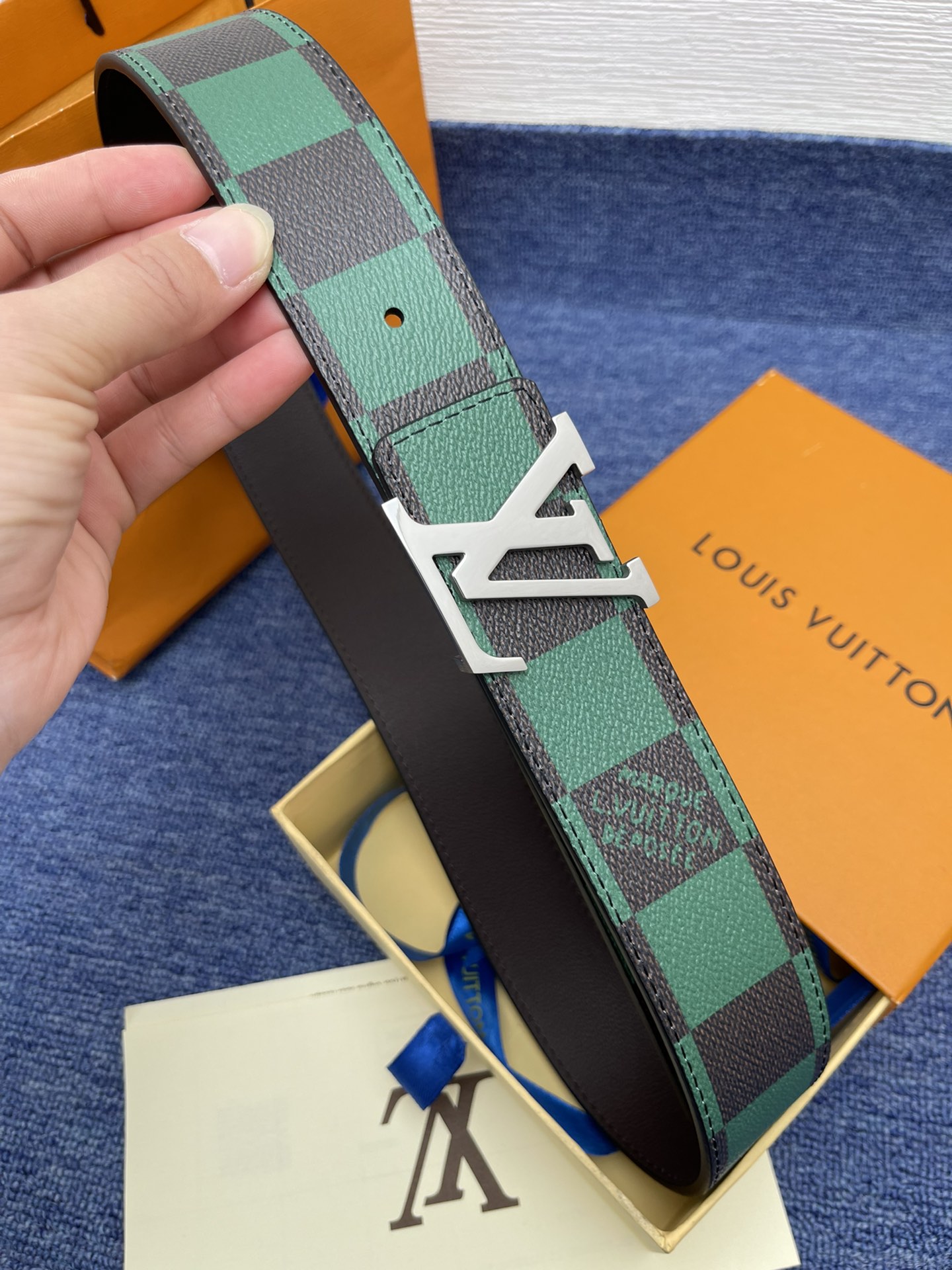 Louis Vuitton LV Leather Belts 1:1 Mirror Version