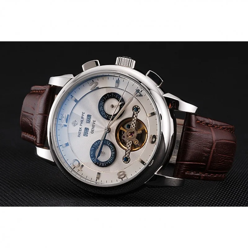 Classic Tourbillon Power Reserve Dial White 45 mm, Stainless Steel