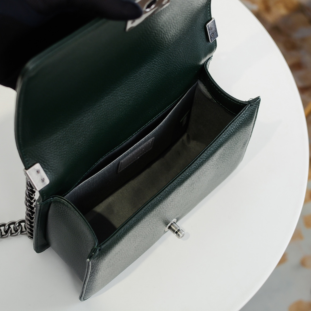 Chanel Leboy litchi or lychee pattern Shoulder Bag Handbag