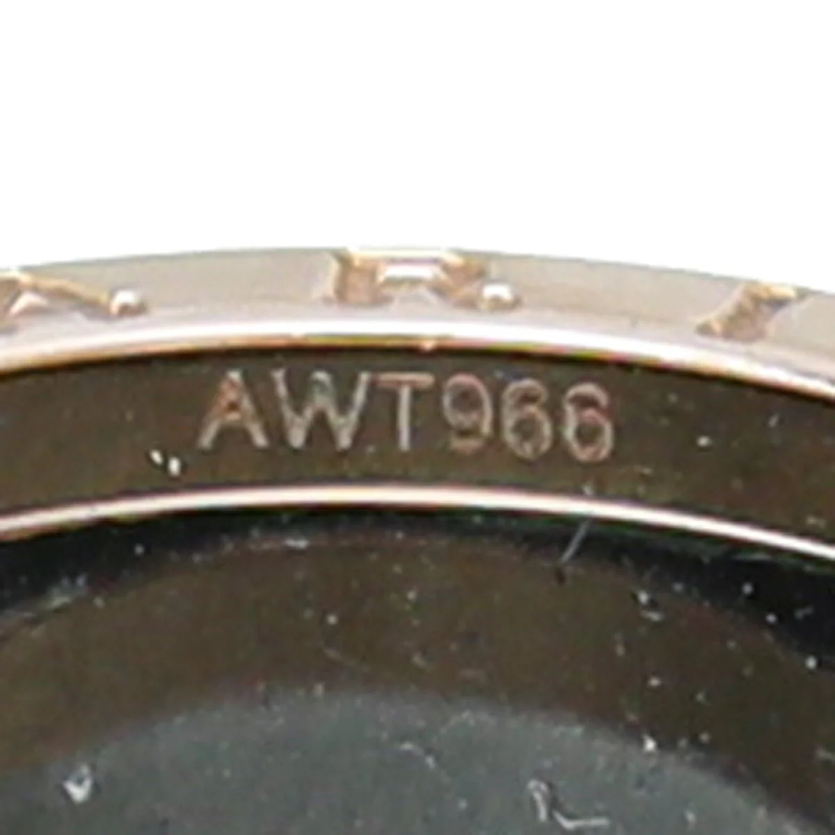 Bvlgari 18K Rose Gold Black Ceramic B Zero1 4 Band Ring 54