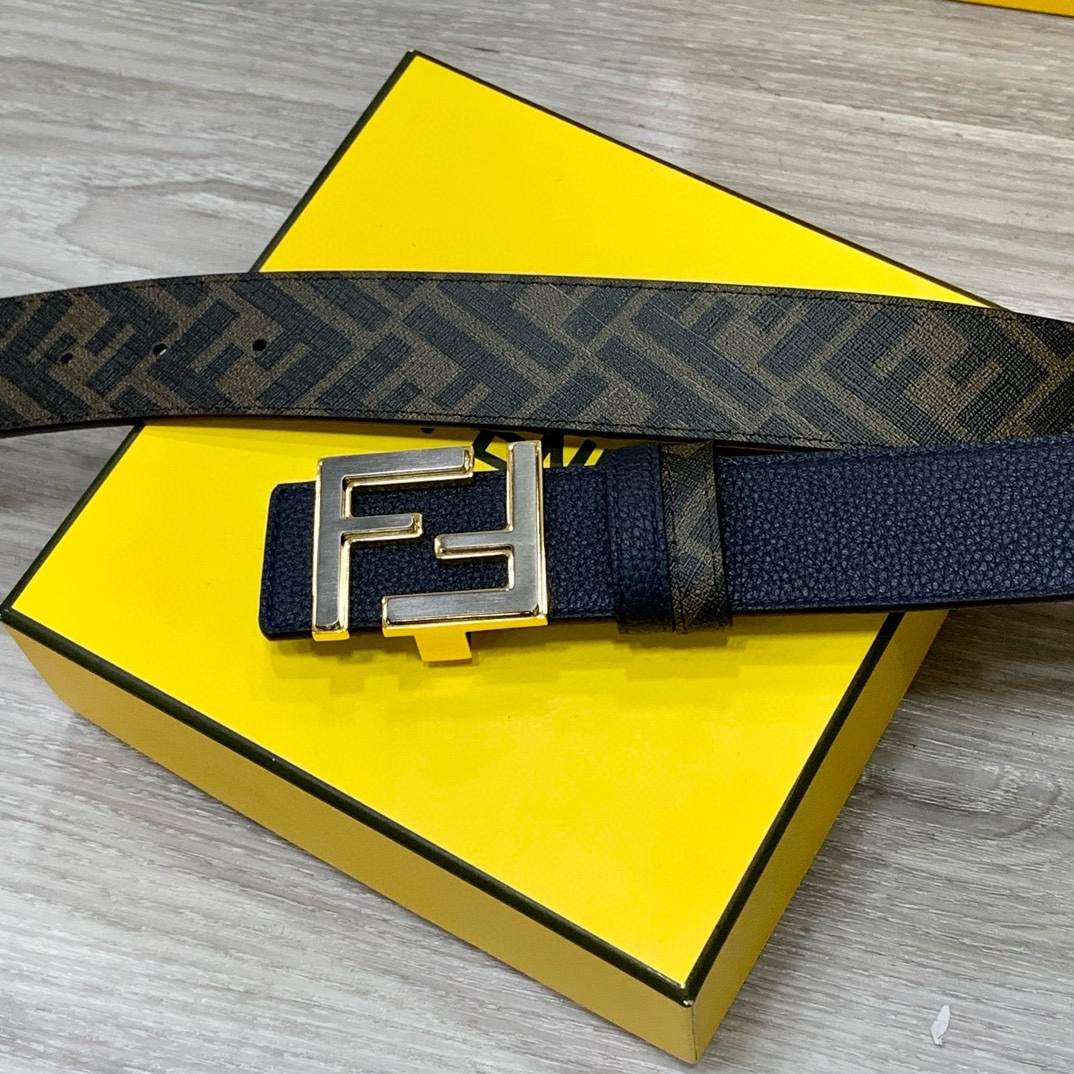Fendi Leather Belts 1:1 Mirror Version