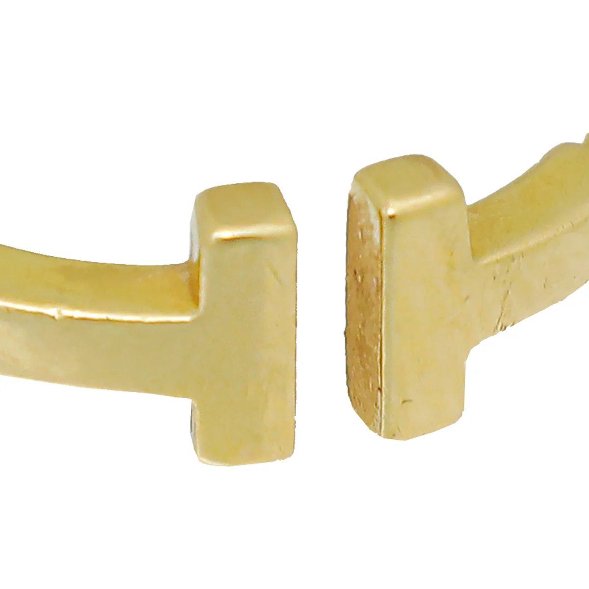 Tiffany & Co 18K Yellow Gold T Wire Ring 50