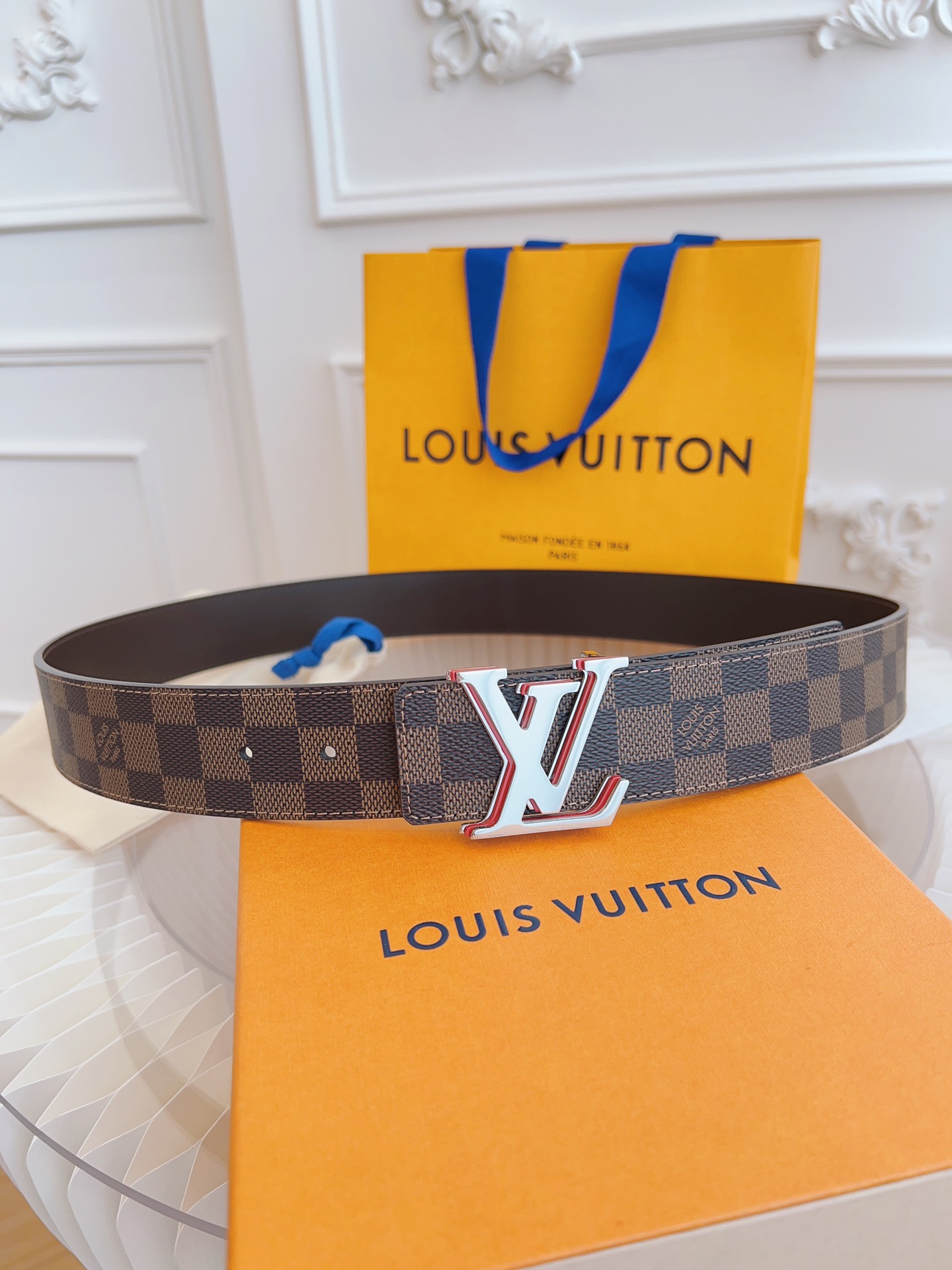 Louis Vuitton LV Leather Belts 1:1 Mirror Version