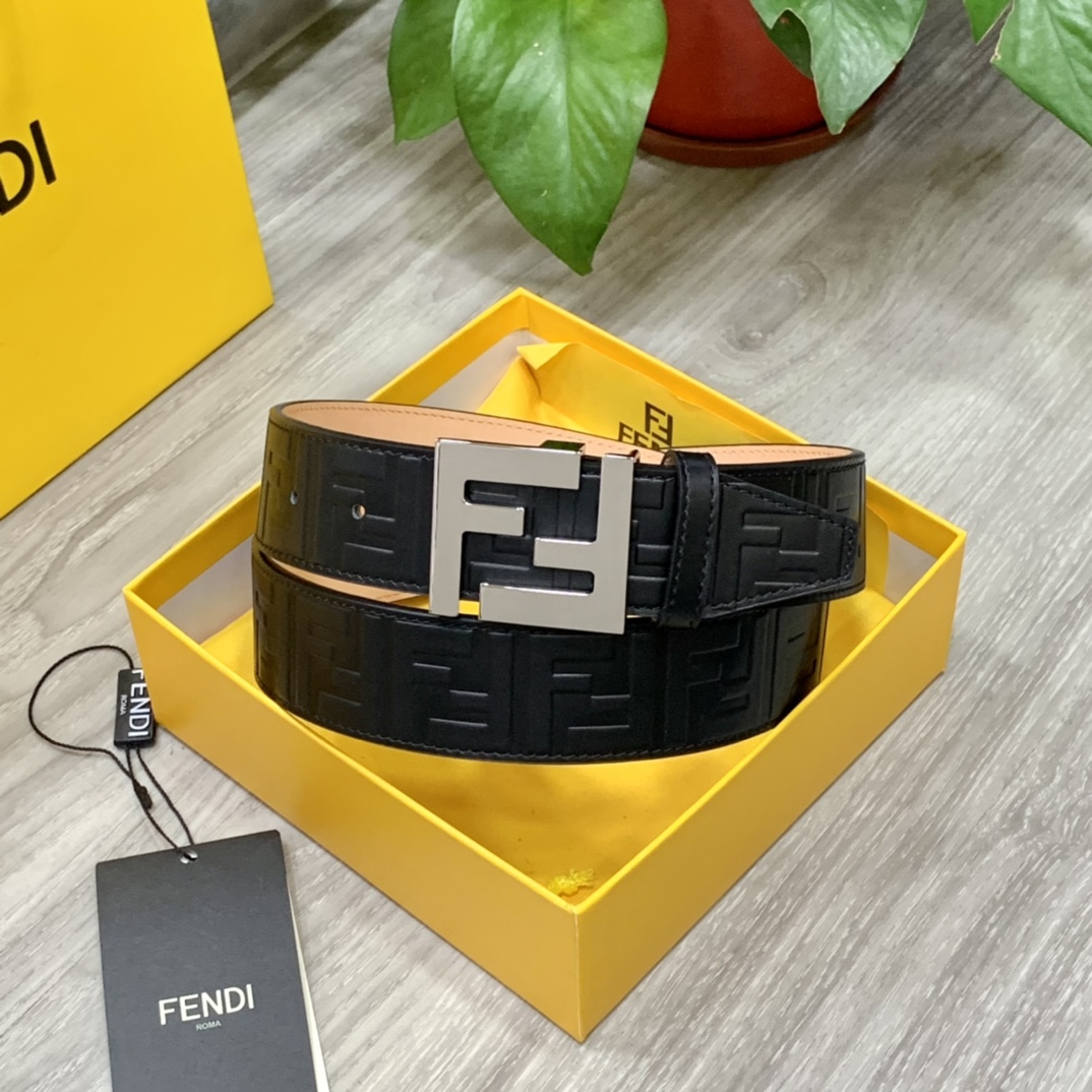Fendi Leather Belts 1:1 Mirror Version