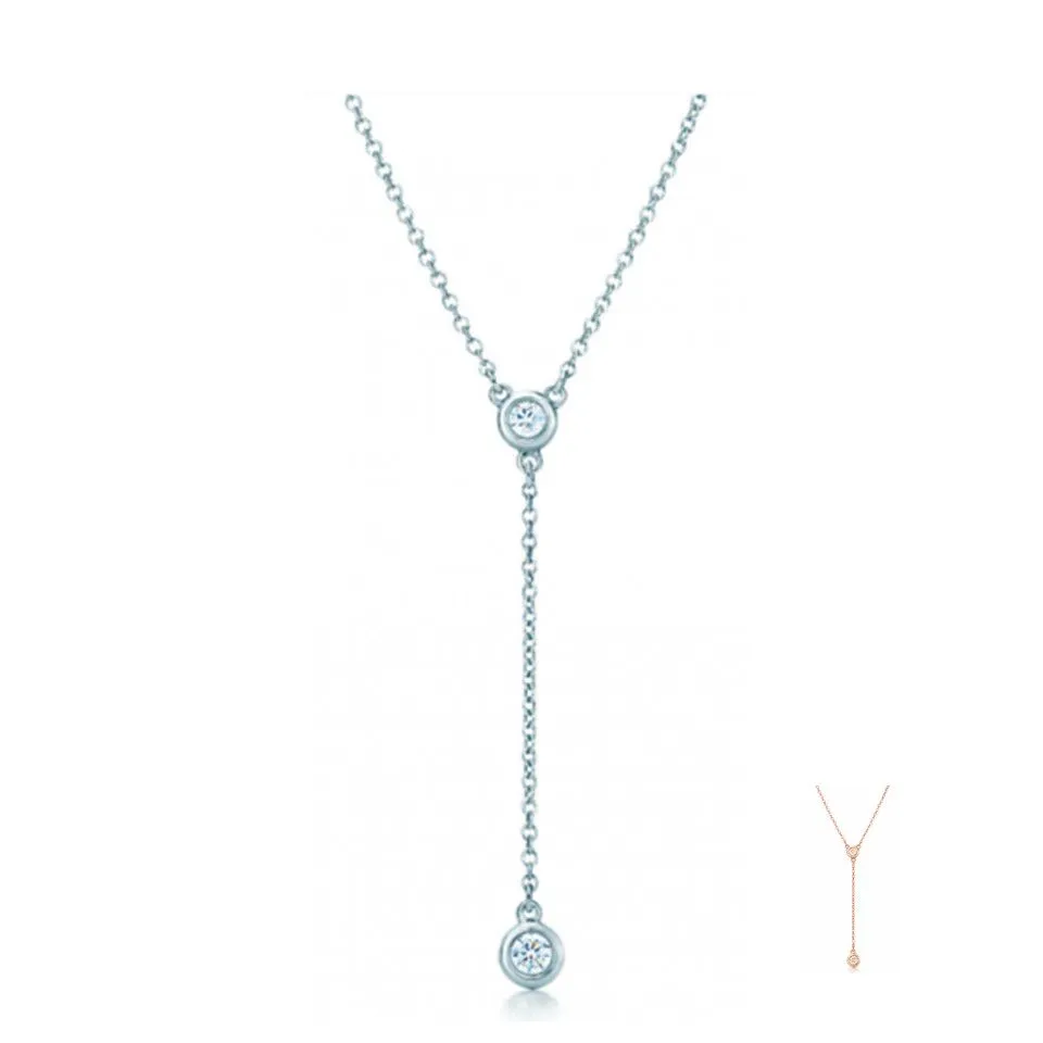Tiffany Elsa Peretti Diamonds By The Yard Necklace Women USA Women Gift 27499597/29283354