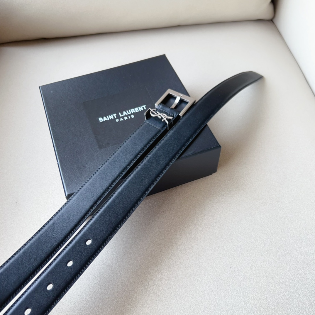 YSL Saint Laurent Leather Belts 1:1 Mirror Version