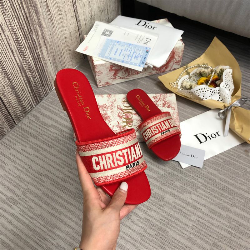 Dior DWAY Slide Slipper Sandals (Replica)