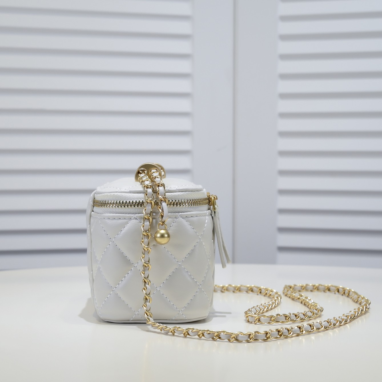 Chanel Cosmetics Box Makeup Shoulder Bag Handbag