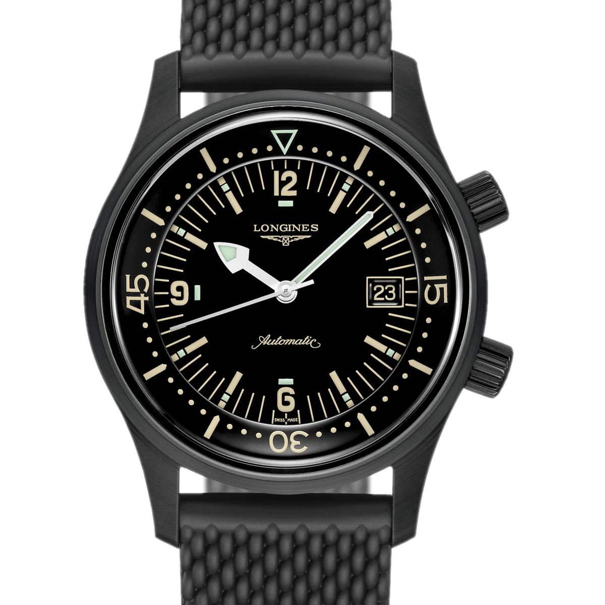 Legend Diver 42MM Automatic Black PVD Coated Case Watch L37742509