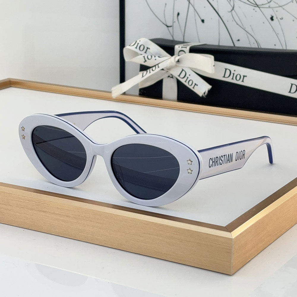 Dior Star Logo Acetate Fibre Cat eye sunglasses Top quality (Replica）