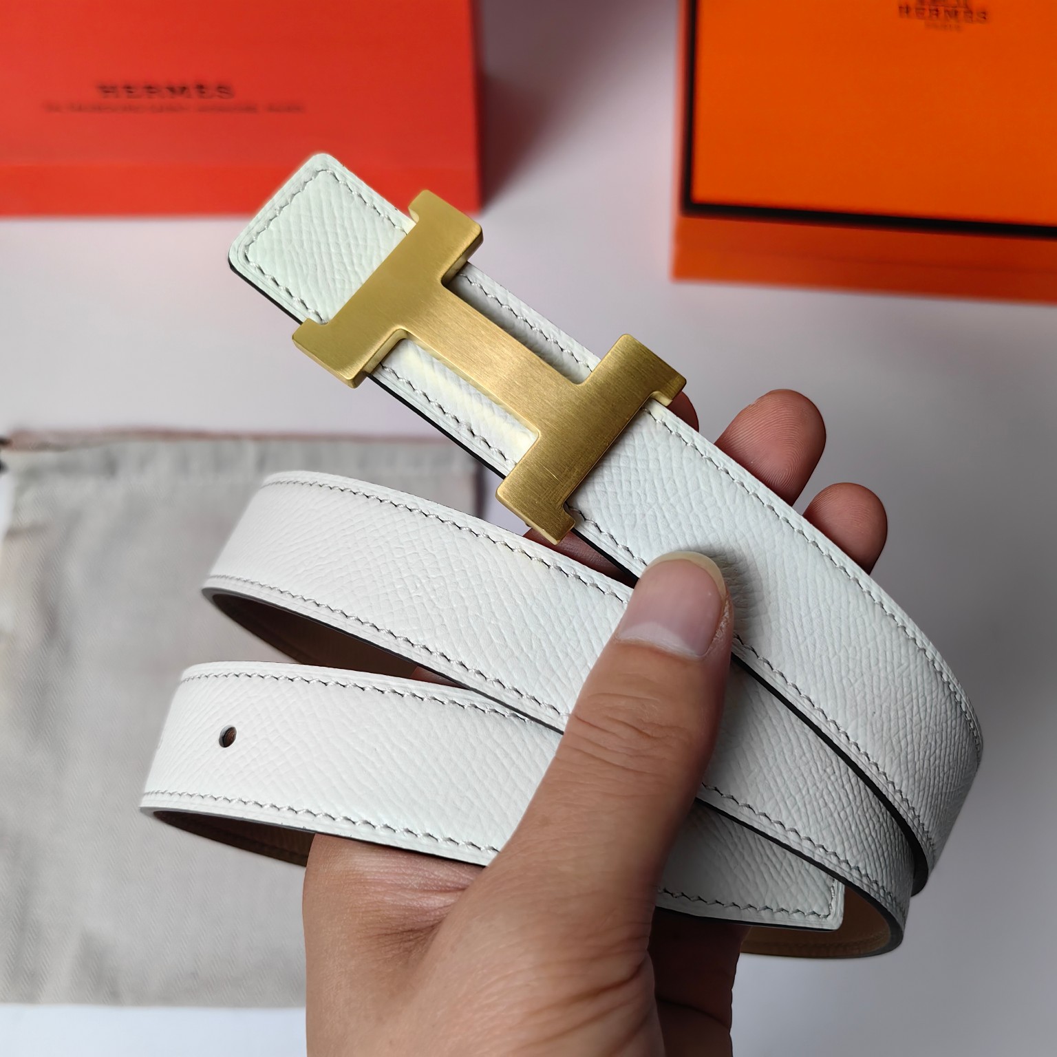 Hermes Leather Belts 1:1 Mirror Version