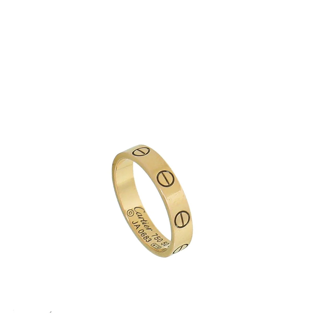 Cartier 18K Yellow Gold Love Wedding Band Ring 50