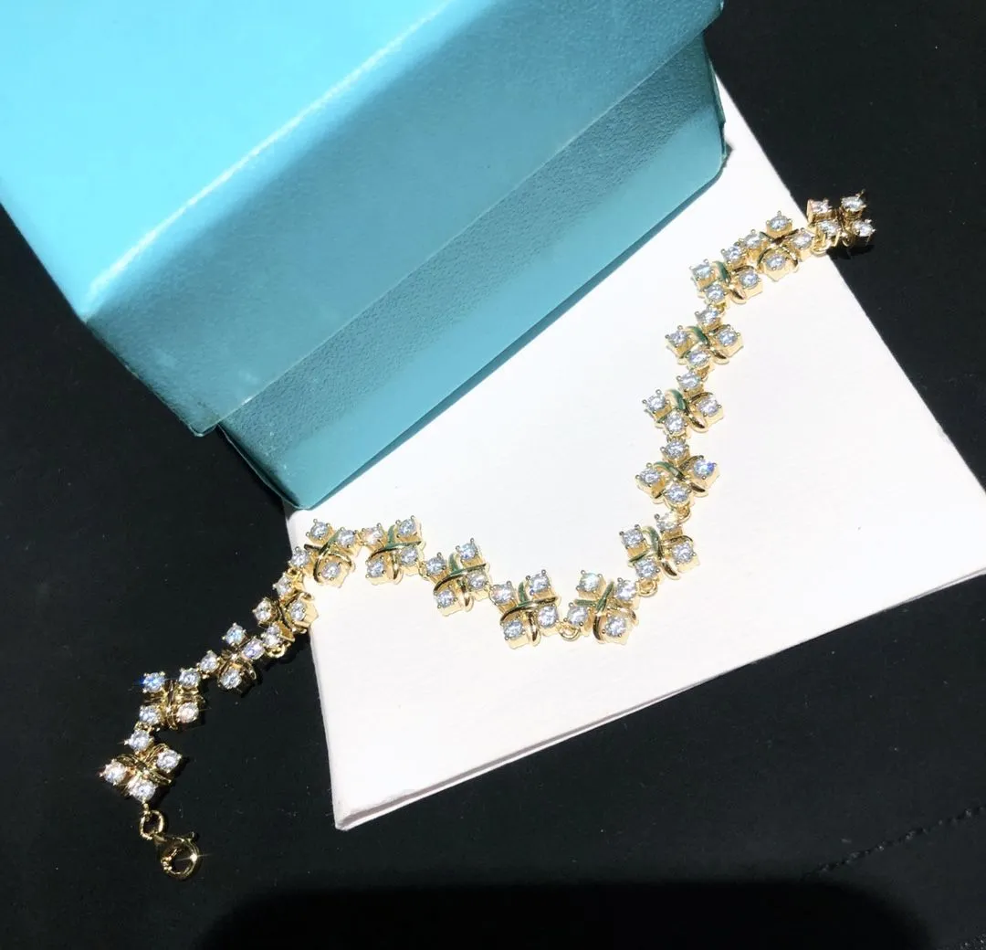 Good Luxury Tiffany & Co. Schlumberger? Dazzing Yellow Gold Diamonds Lynn Bracelet Price Dubai