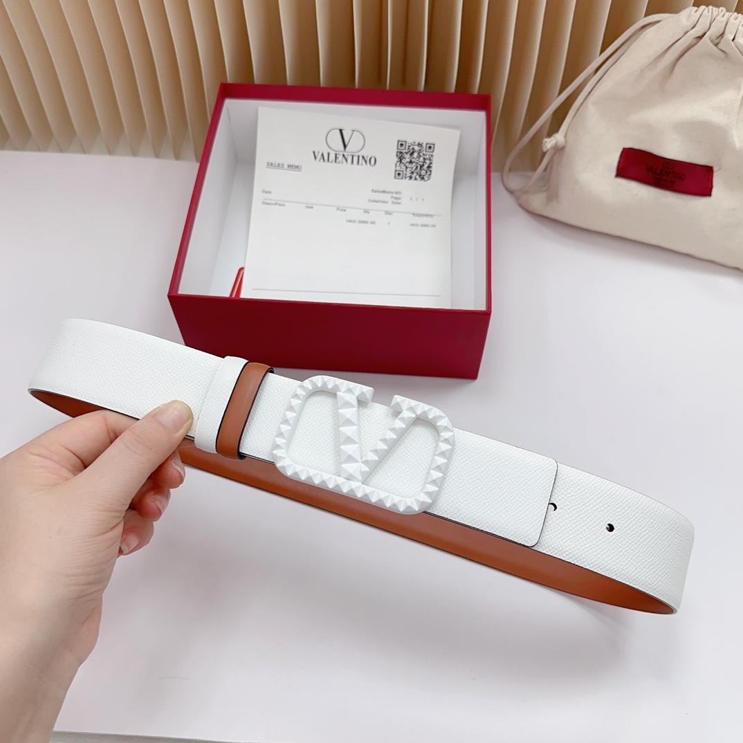 Valentino Leather Belts 1:1 Mirror Version