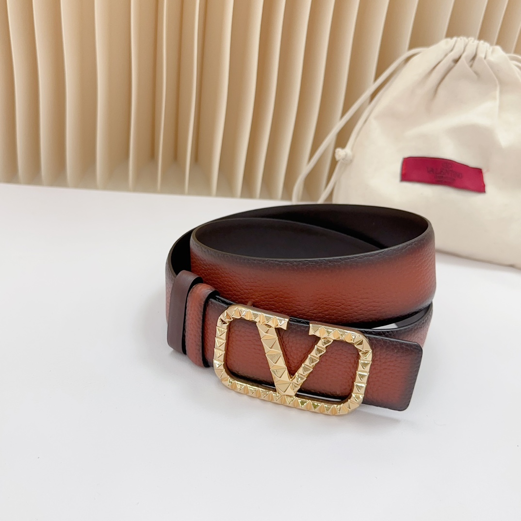 Valentino Leather Belts 1:1 Mirror Version