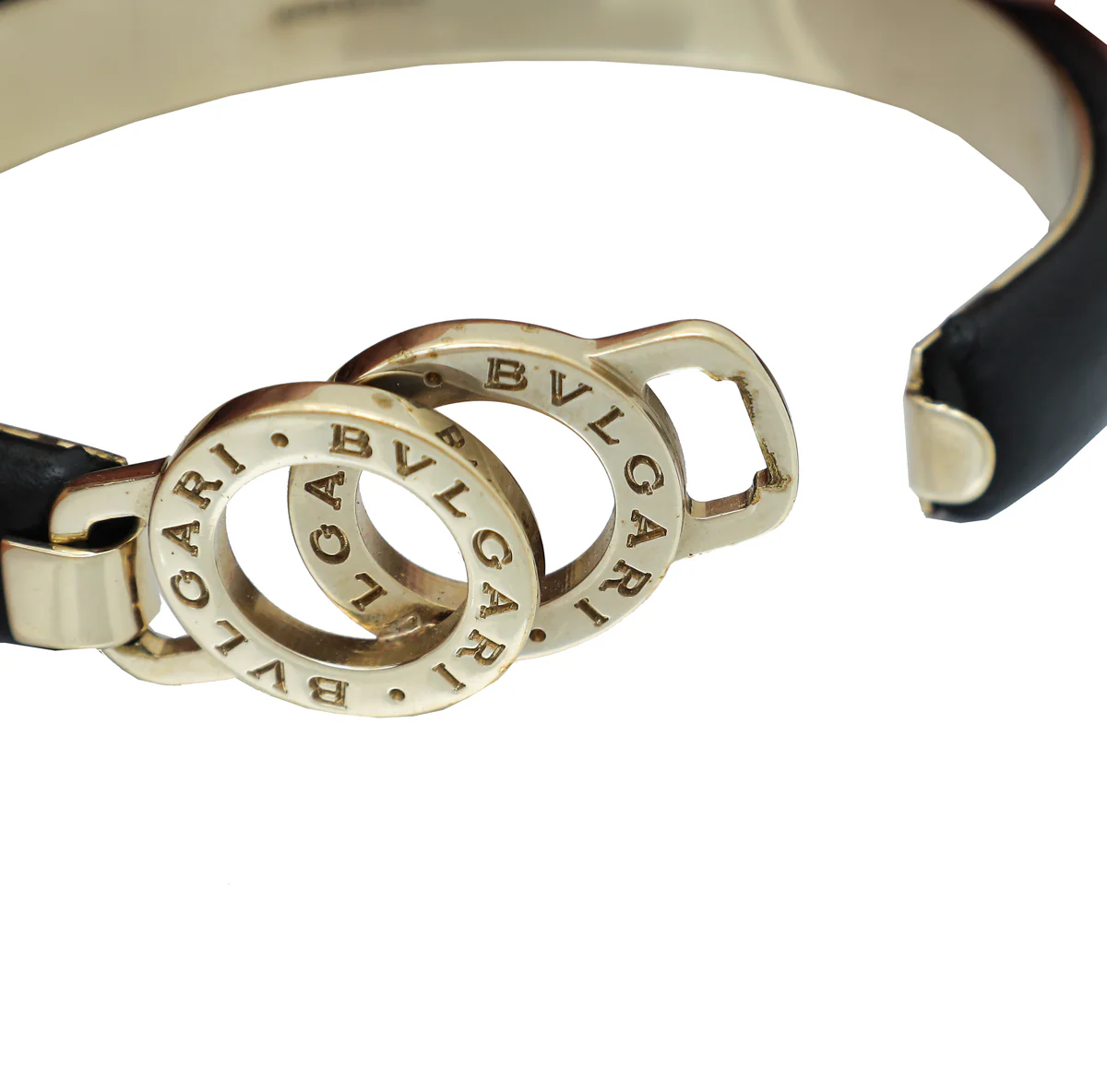 Bvlgari Black Bvlgari Interlocking Circles Large Cuff Bracelet