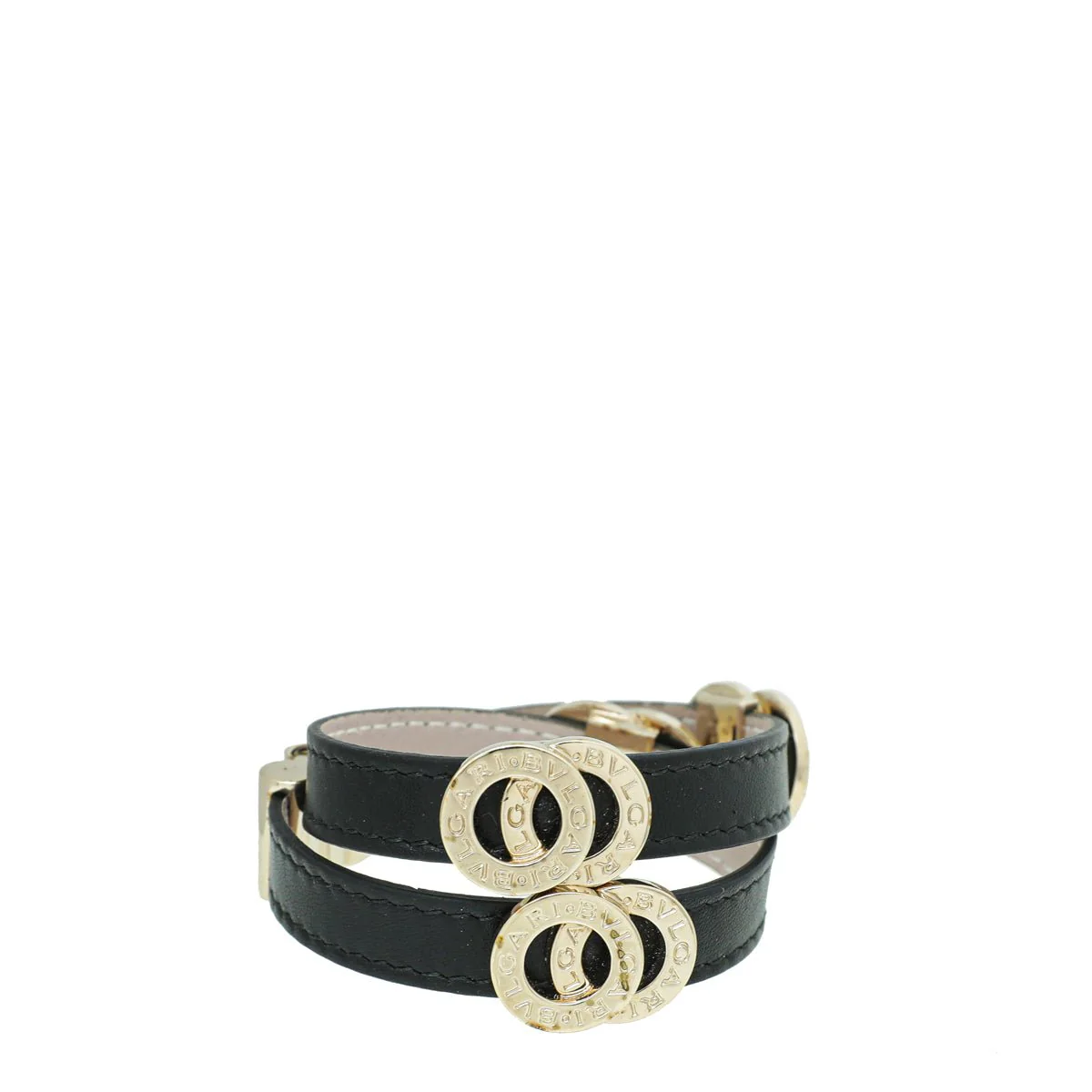 Bvlgari Black Double Coiled Bracelet
