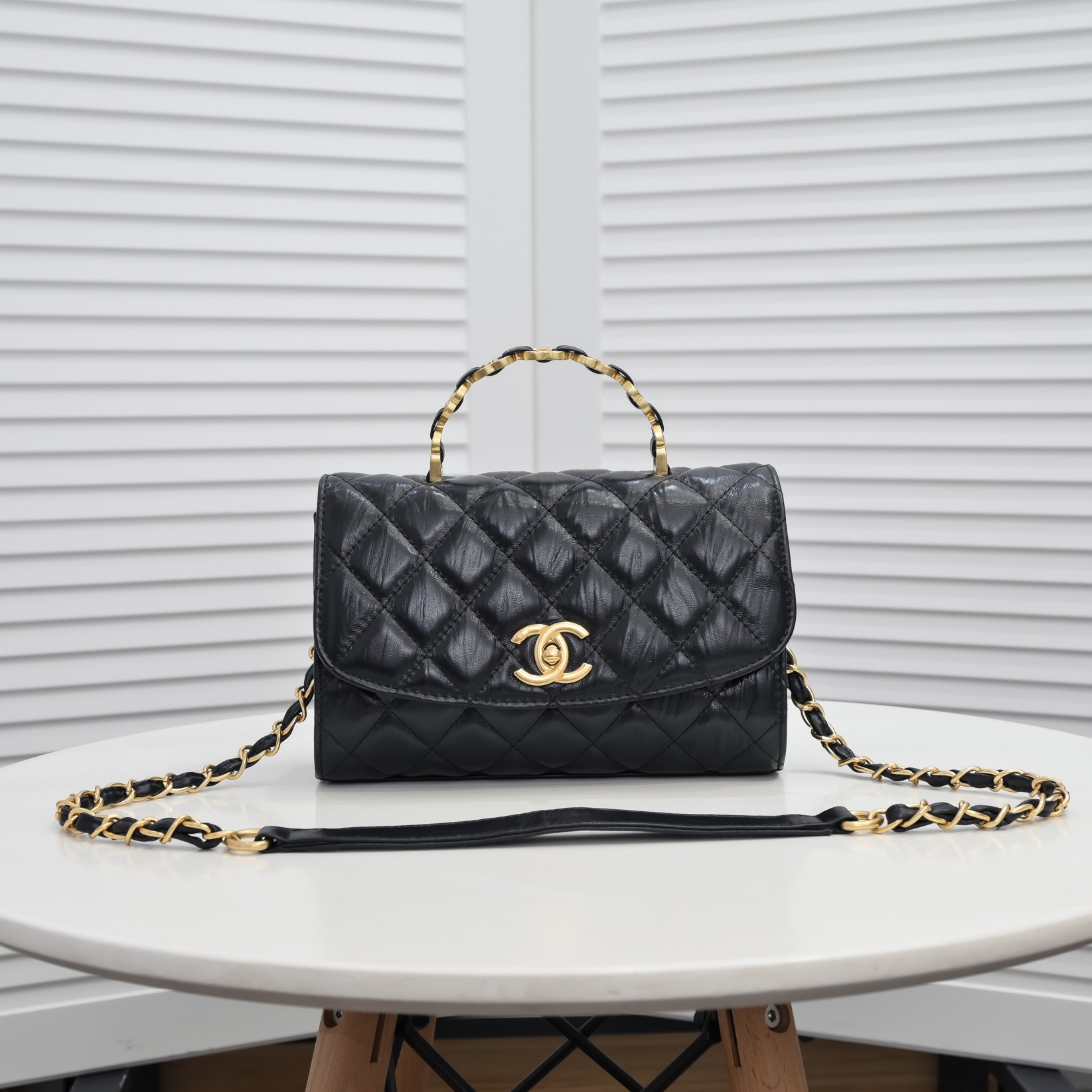 Chanel Handle Double C  Shoulder Bag Handbag
