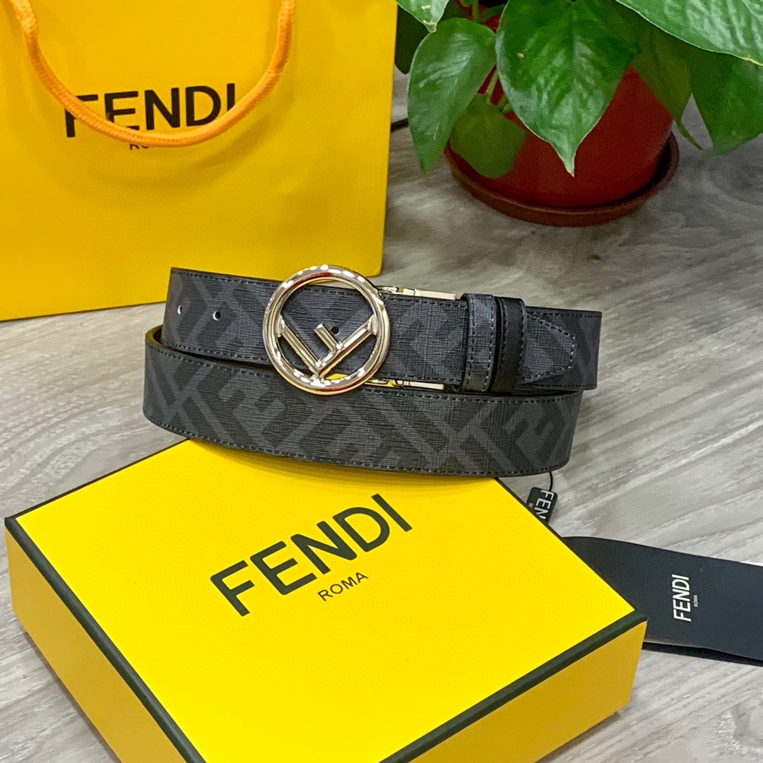 Fendi Leather Belts 1:1 Mirror Version